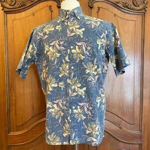 Reyn Spooner Vintage Shirt Reverse Print Popover Hawaiian Shirt Size L